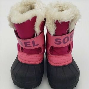 Sorel Kids Pink and Magenta Cold-Weather Boot